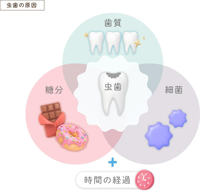 むし歯が起こりやすくなる要因